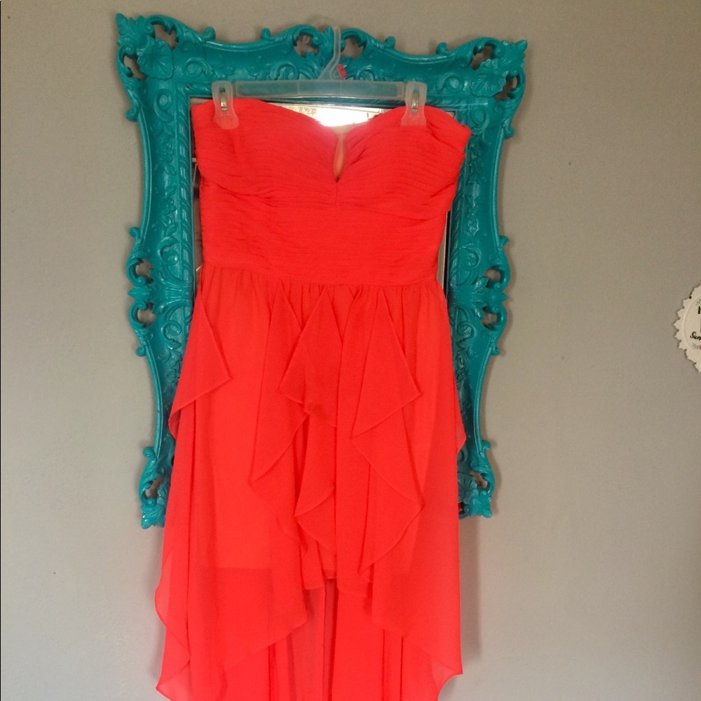 Arden B high low strapless dress